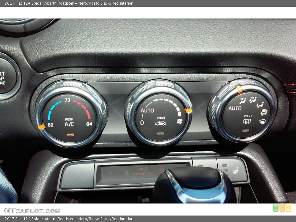 Nero/Rosso Black/Red Interior Controls for the 2017 Fiat 124 Spider Abarth Roadster #116496582
