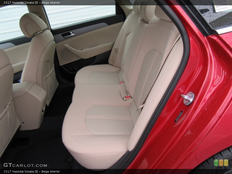 Beige Interior Rear Seat for the 2017 Hyundai Sonata SE #116496840