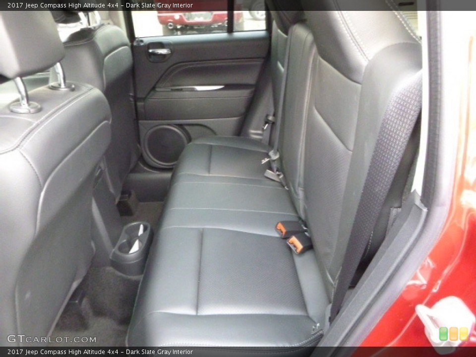 Dark Slate Gray Interior Rear Seat for the 2017 Jeep Compass High Altitude 4x4 #116498538