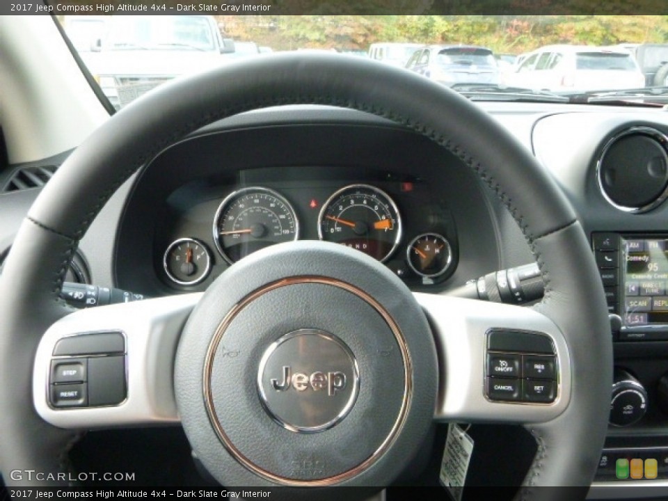 Dark Slate Gray Interior Steering Wheel for the 2017 Jeep Compass High Altitude 4x4 #116498869