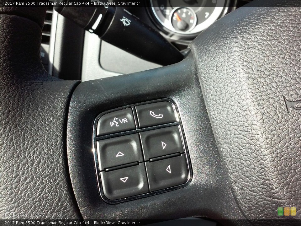 Black/Diesel Gray Interior Controls for the 2017 Ram 3500 Tradesman Regular Cab 4x4 #116498955