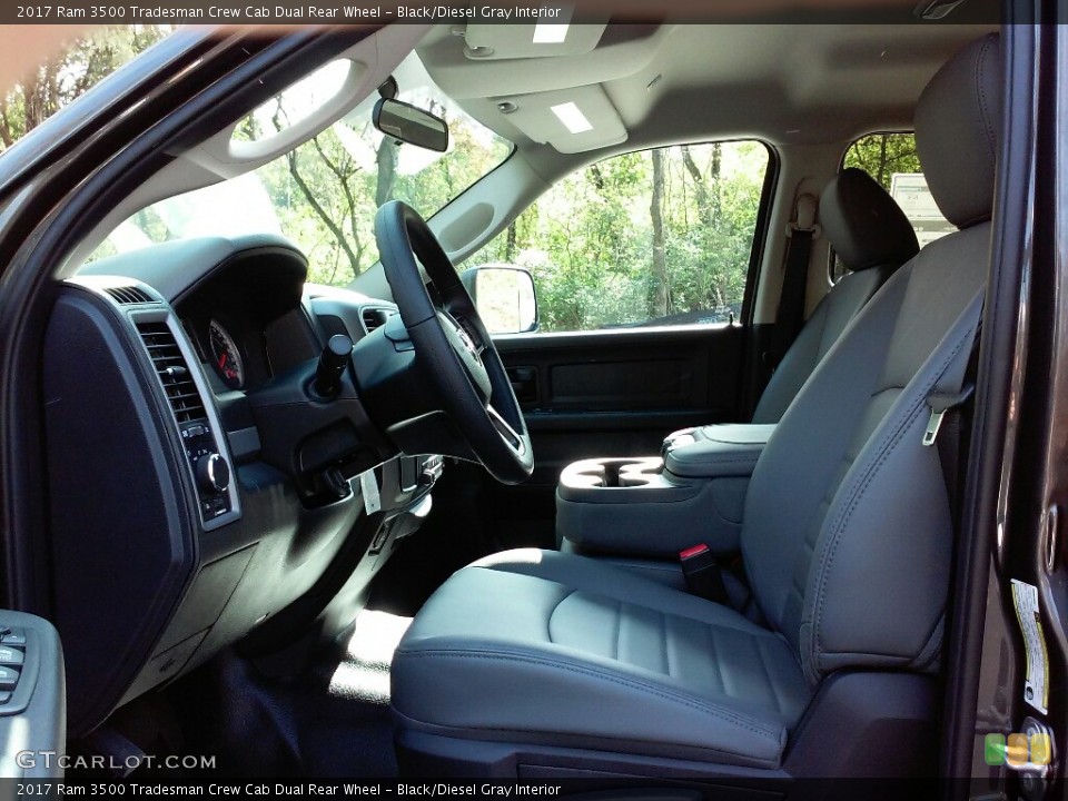 Black/Diesel Gray Interior Photo for the 2017 Ram 3500 Tradesman Crew Cab Dual Rear Wheel #116499534