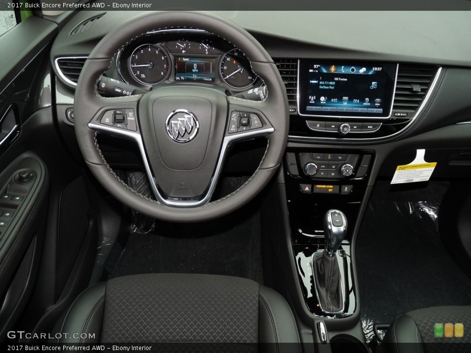 Ebony Interior Dashboard for the 2017 Buick Encore Preferred AWD #116503302