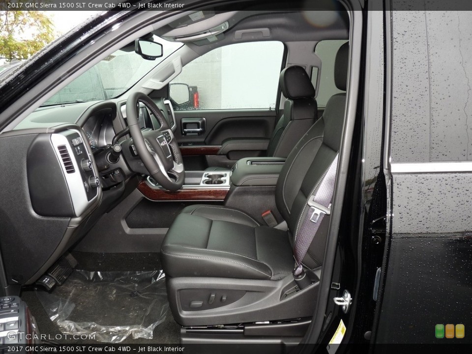Jet Black Interior Photo for the 2017 GMC Sierra 1500 SLT Crew Cab 4WD #116504088