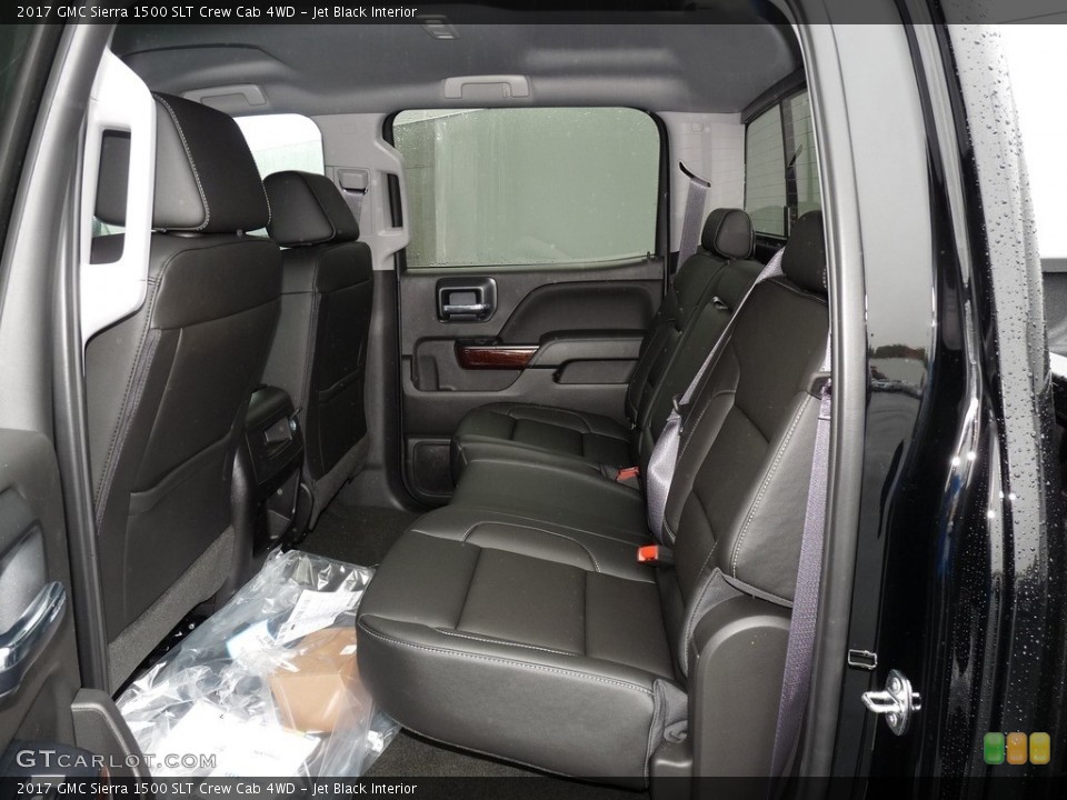 Jet Black Interior Rear Seat for the 2017 GMC Sierra 1500 SLT Crew Cab 4WD #116504115