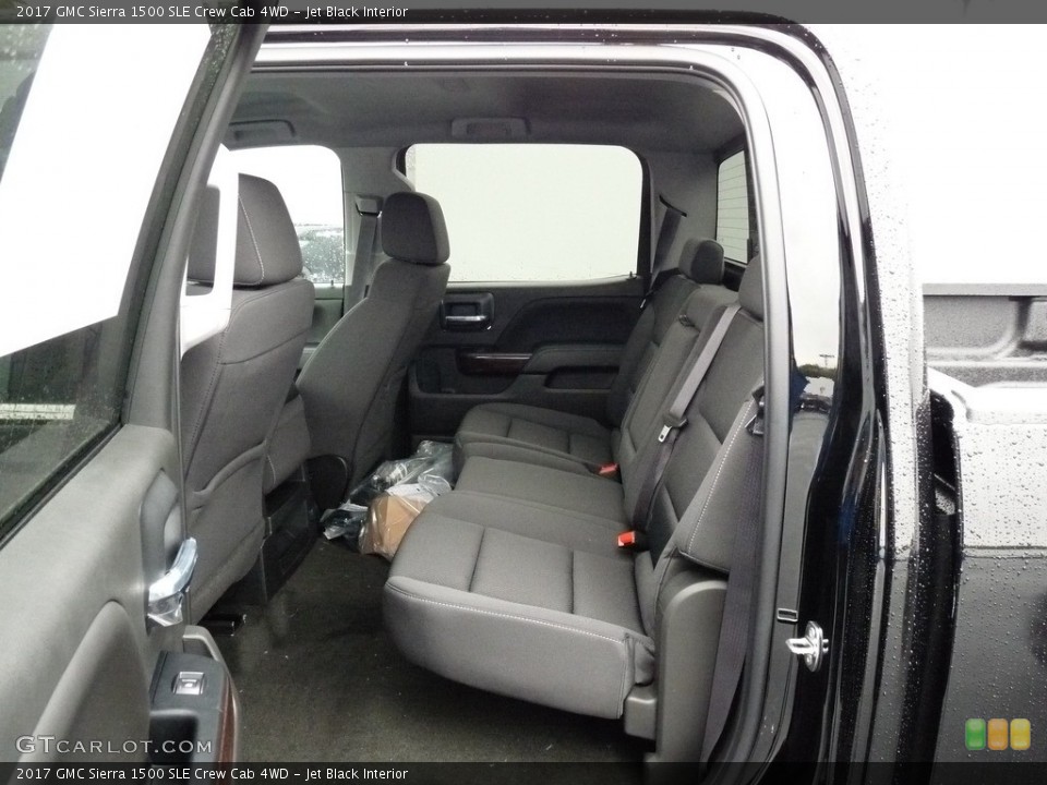 Jet Black Interior Rear Seat for the 2017 GMC Sierra 1500 SLE Crew Cab 4WD #116504526