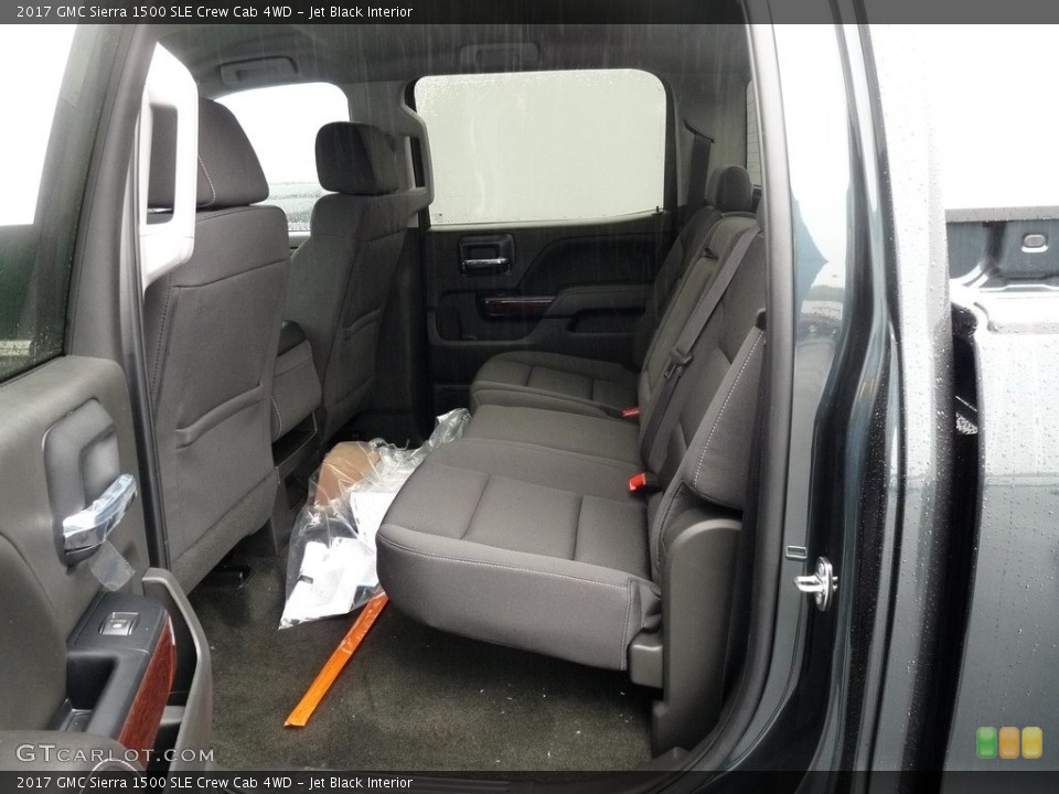 Jet Black Interior Rear Seat for the 2017 GMC Sierra 1500 SLE Crew Cab 4WD #116504727