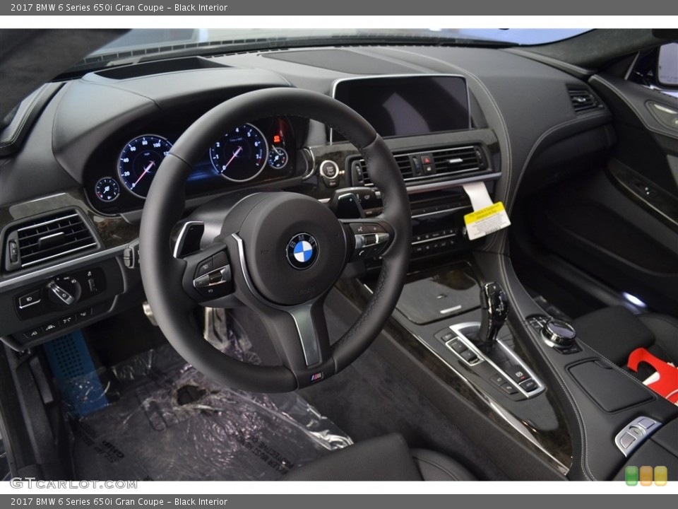 Black Interior Dashboard for the 2017 BMW 6 Series 650i Gran Coupe #116508543