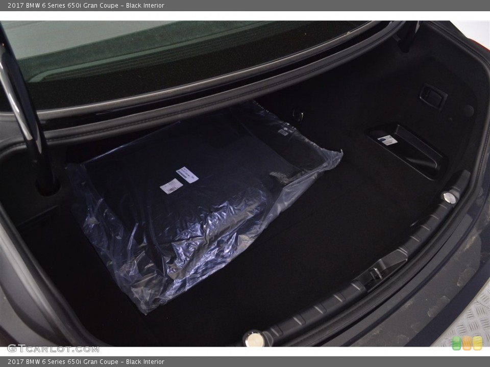 Black Interior Trunk for the 2017 BMW 6 Series 650i Gran Coupe #116508594