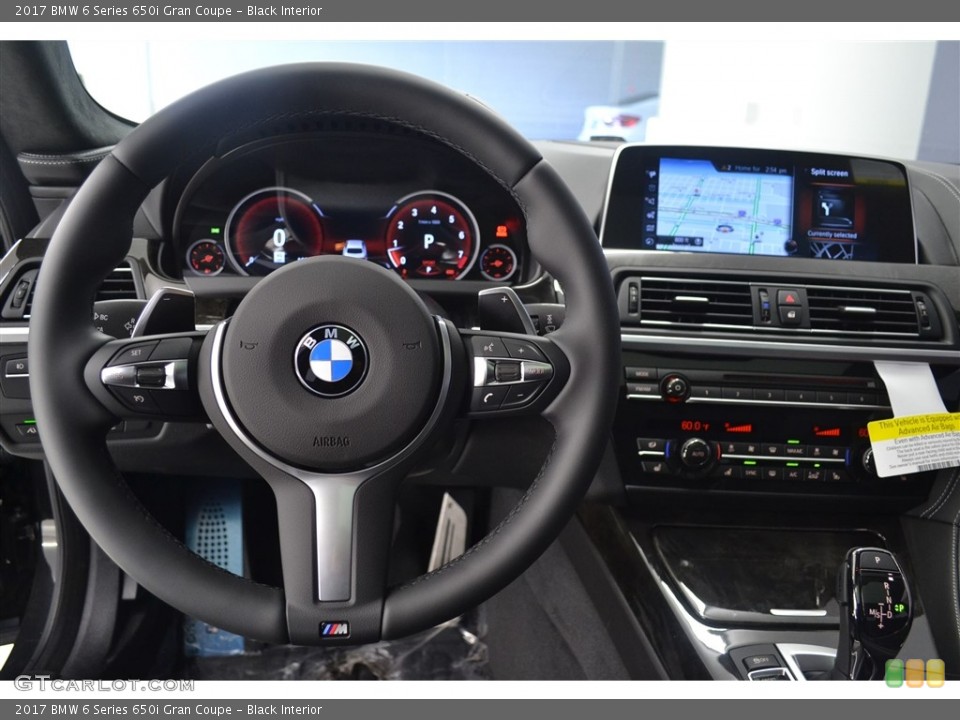 Black Interior Dashboard for the 2017 BMW 6 Series 650i Gran Coupe #116508660