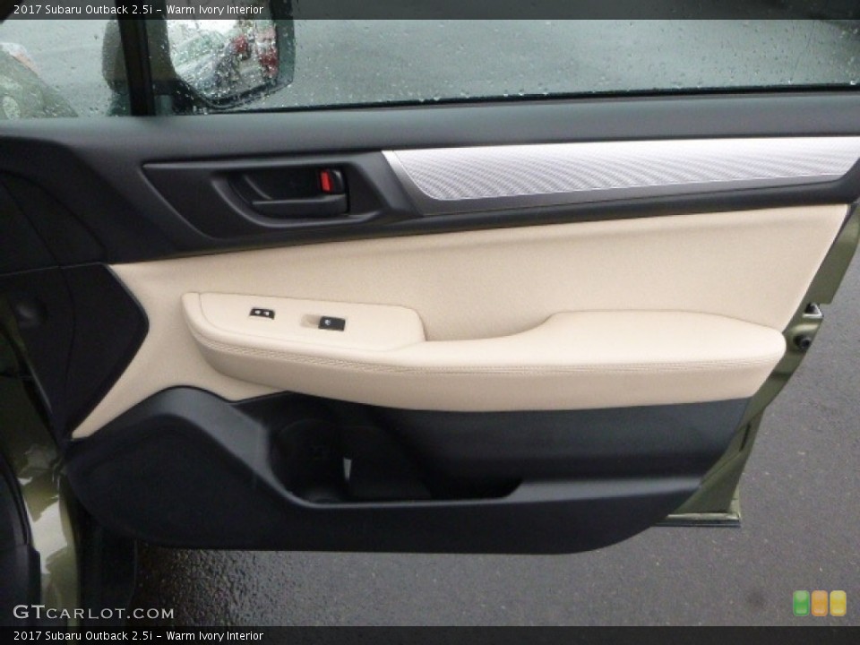 Warm Ivory Interior Door Panel for the 2017 Subaru Outback 2.5i #116519085