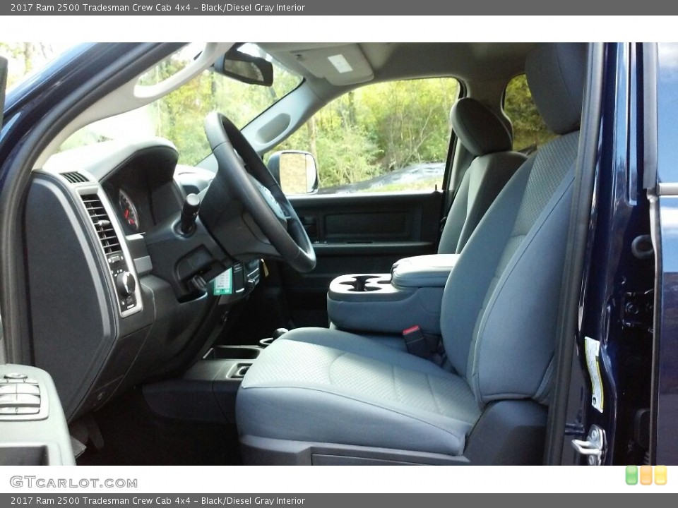 Black/Diesel Gray Interior Photo for the 2017 Ram 2500 Tradesman Crew Cab 4x4 #116526634