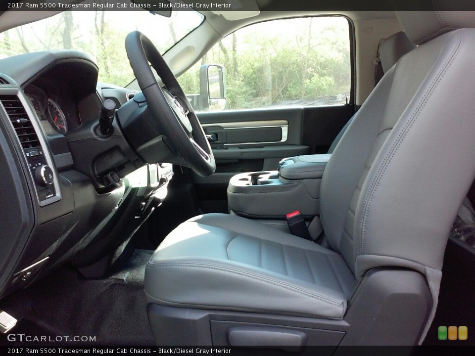 Black/Diesel Gray Interior Photo for the 2017 Ram 5500 Tradesman Regular Cab Chassis #116527962