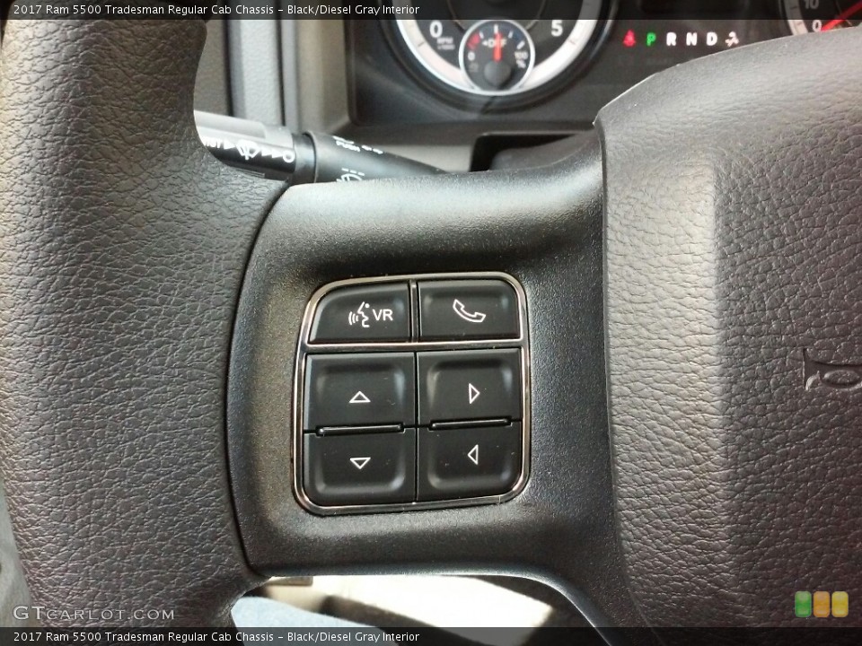 Black/Diesel Gray Interior Controls for the 2017 Ram 5500 Tradesman Regular Cab Chassis #116528010