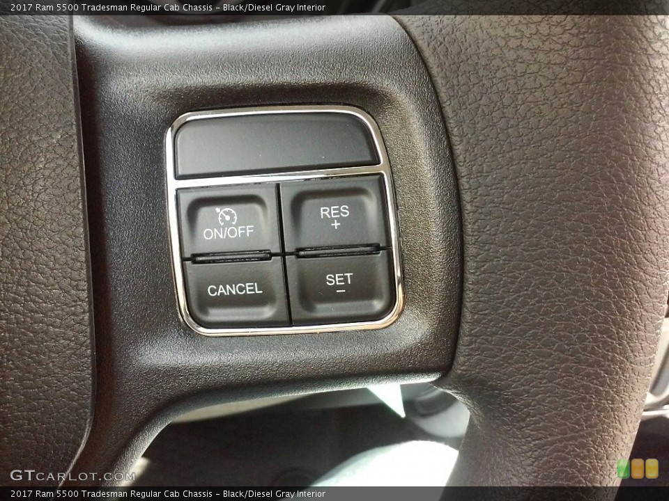 Black/Diesel Gray Interior Controls for the 2017 Ram 5500 Tradesman Regular Cab Chassis #116528039