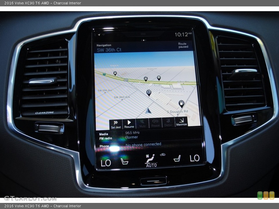 Charcoal Interior Navigation for the 2016 Volvo XC90 T6 AWD #116528067