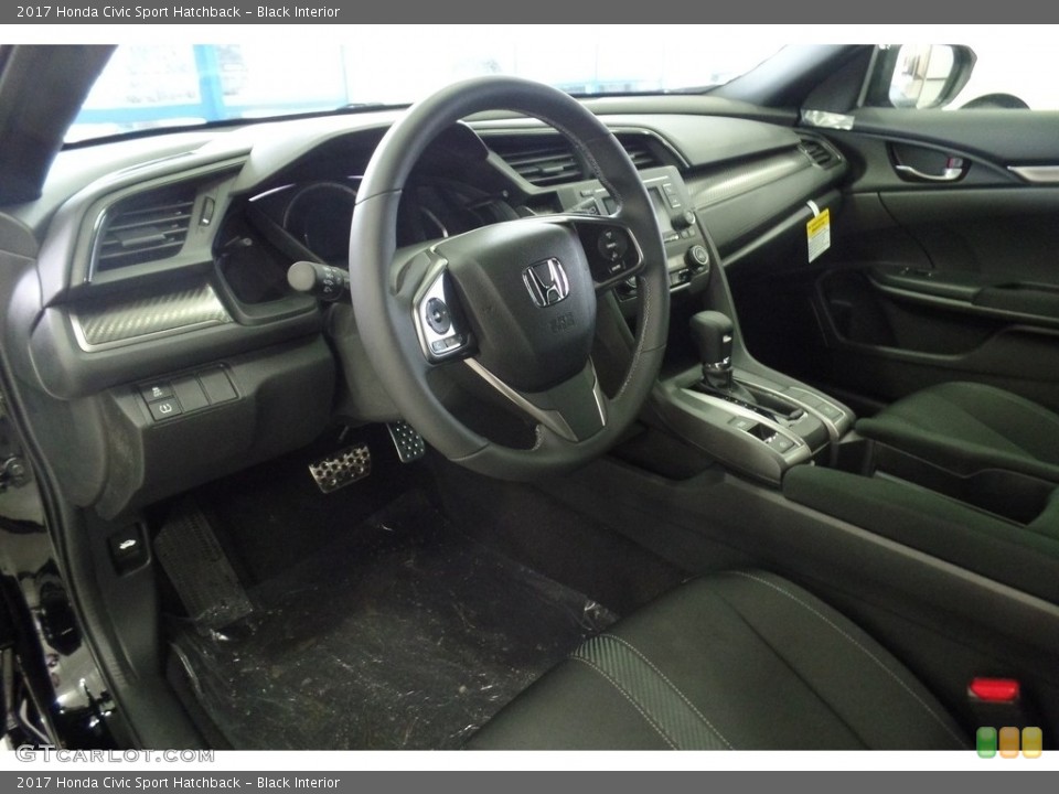 Black Interior Photo for the 2017 Honda Civic Sport Hatchback #116529372