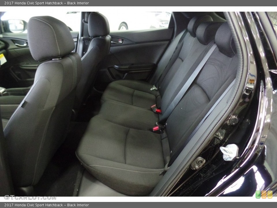 Black Interior Rear Seat for the 2017 Honda Civic Sport Hatchback #116529411