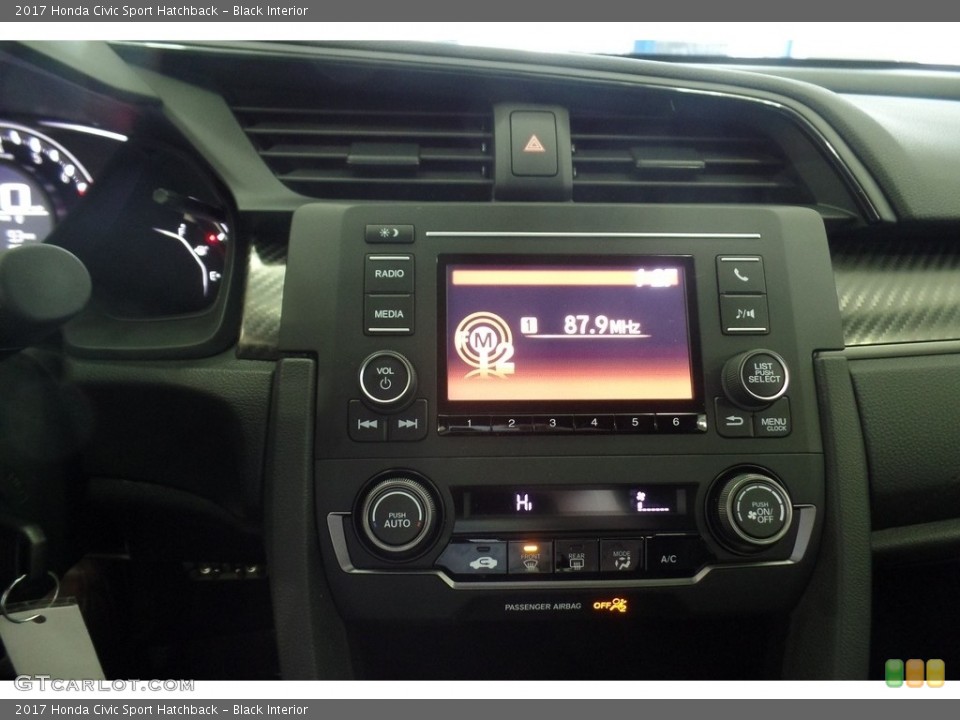 Black Interior Controls for the 2017 Honda Civic Sport Hatchback #116529501
