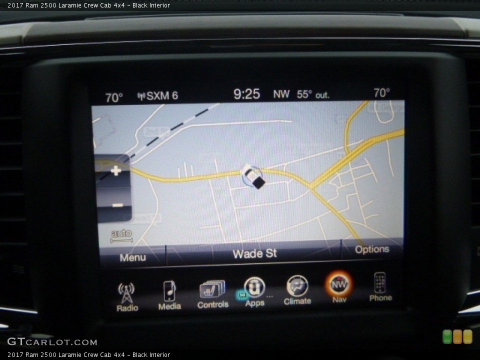 Black Interior Navigation for the 2017 Ram 2500 Laramie Crew Cab 4x4 #116533086