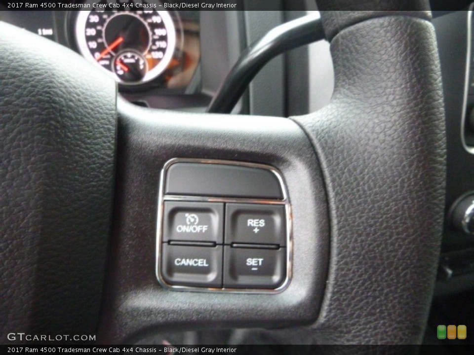 Black/Diesel Gray Interior Controls for the 2017 Ram 4500 Tradesman Crew Cab 4x4 Chassis #116533449