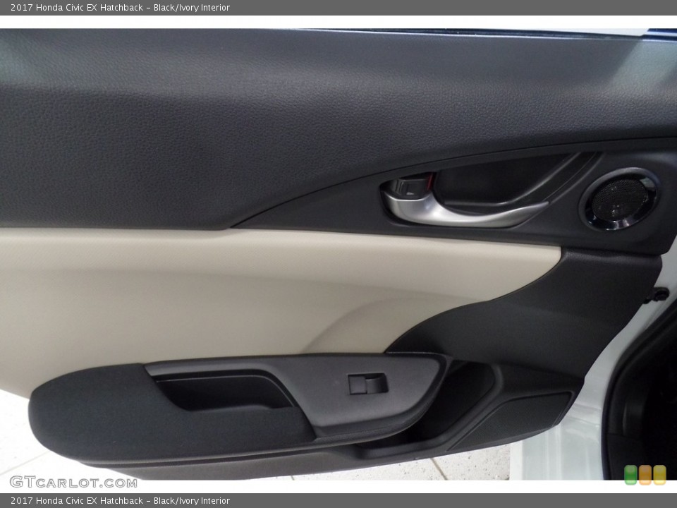 Black/Ivory Interior Door Panel for the 2017 Honda Civic EX Hatchback #116535402