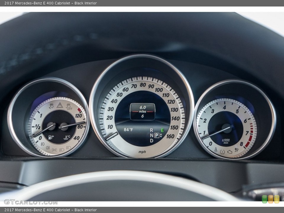 Black Interior Gauges for the 2017 Mercedes-Benz E 400 Cabriolet #116540331