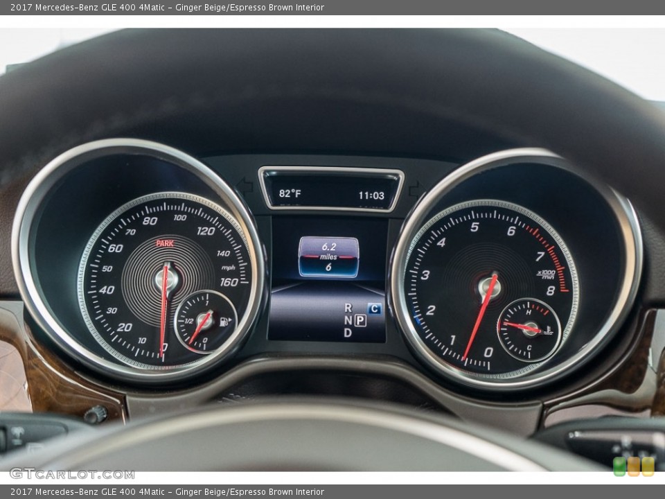 Ginger Beige/Espresso Brown Interior Gauges for the 2017 Mercedes-Benz GLE 400 4Matic #116540964