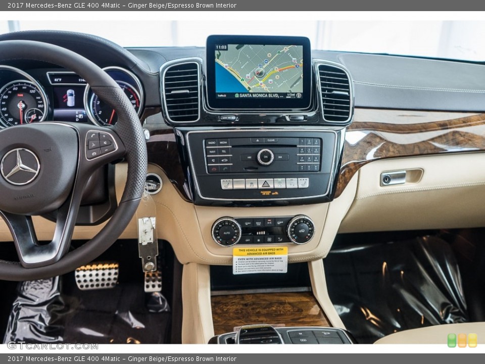 Ginger Beige/Espresso Brown Interior Dashboard for the 2017 Mercedes-Benz GLE 400 4Matic #116540991