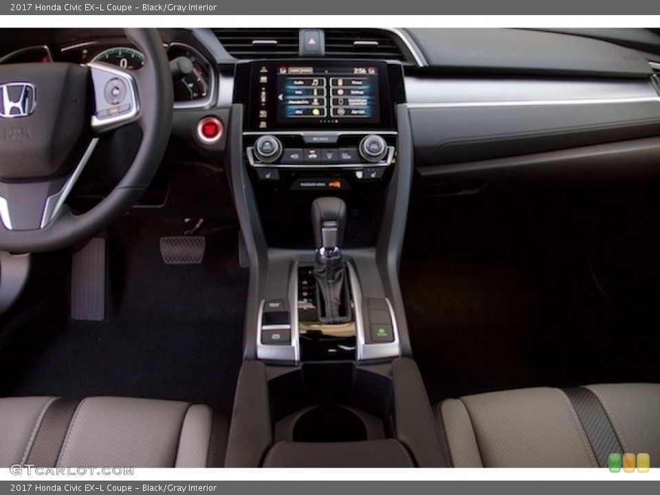 Black/Gray Interior Dashboard for the 2017 Honda Civic EX-L Coupe #116542374