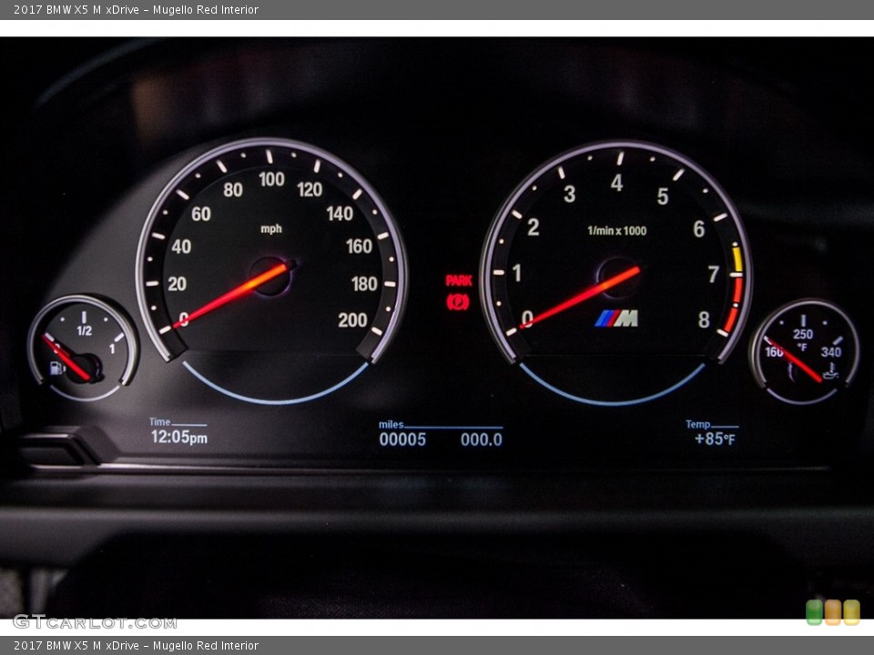 Mugello Red Interior Gauges for the 2017 BMW X5 M xDrive #116543280