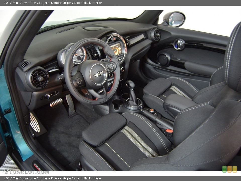 Double Stripe Carbon Black Interior Photo for the 2017 Mini Convertible Cooper #116549289