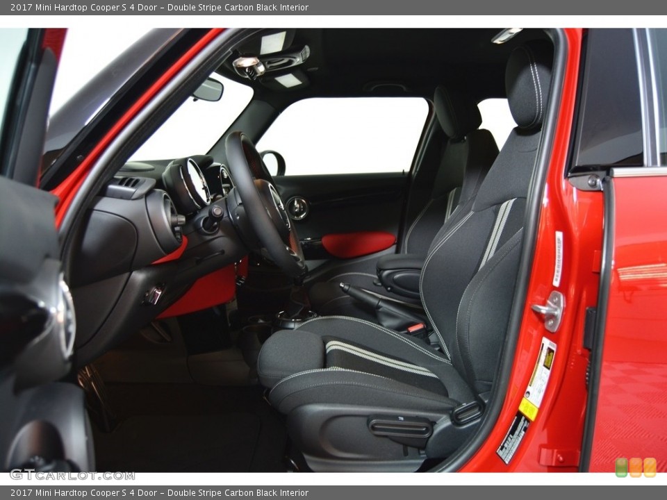Double Stripe Carbon Black Interior Front Seat for the 2017 Mini Hardtop Cooper S 4 Door #116549667