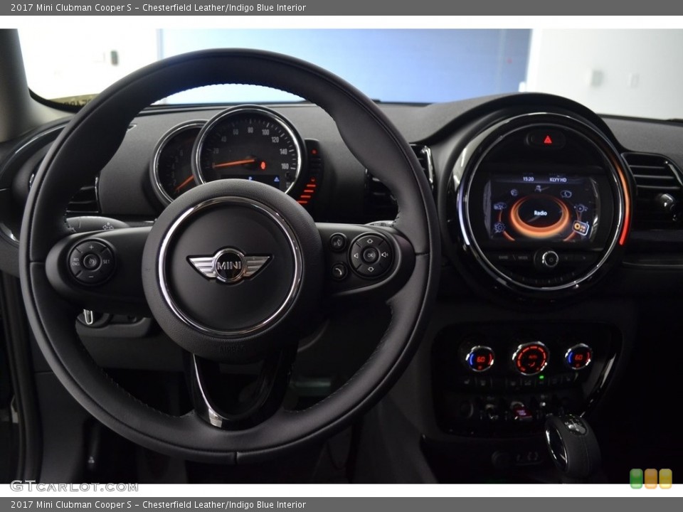 Chesterfield Leather/Indigo Blue Interior Steering Wheel for the 2017 Mini Clubman Cooper S #116552316