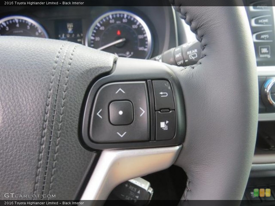 Black Interior Controls for the 2016 Toyota Highlander Limited #116552847