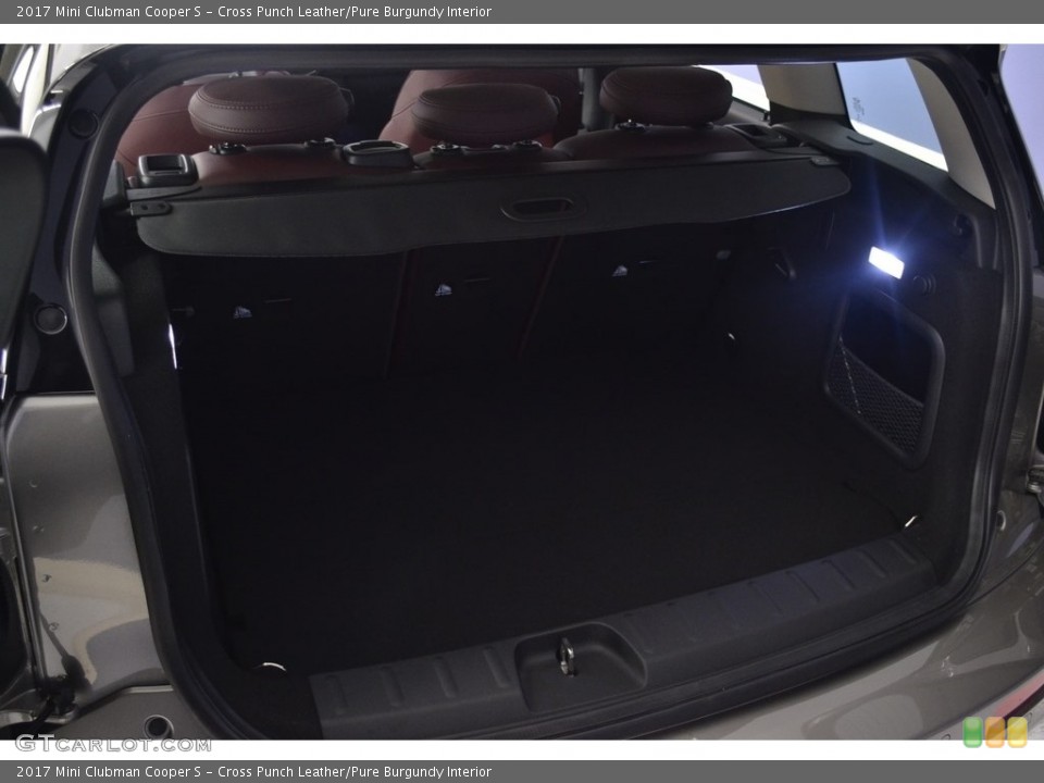 Cross Punch Leather/Pure Burgundy Interior Trunk for the 2017 Mini Clubman Cooper S #116553708