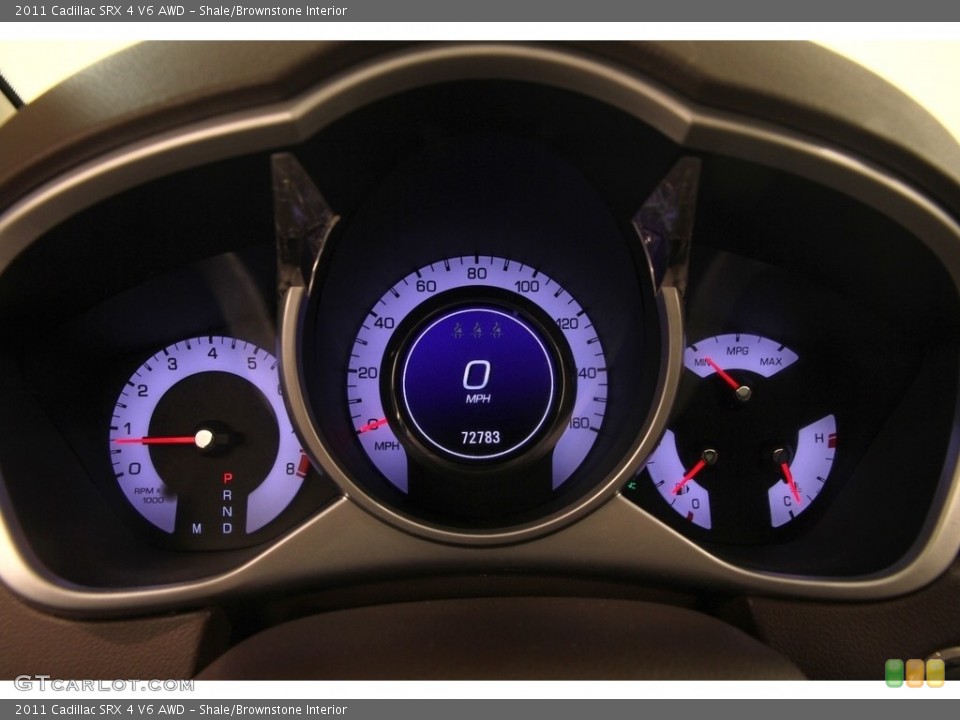 Shale/Brownstone Interior Gauges for the 2011 Cadillac SRX 4 V6 AWD #116555125