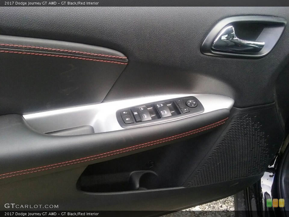 GT Black/Red Interior Door Panel for the 2017 Dodge Journey GT AWD #116556430