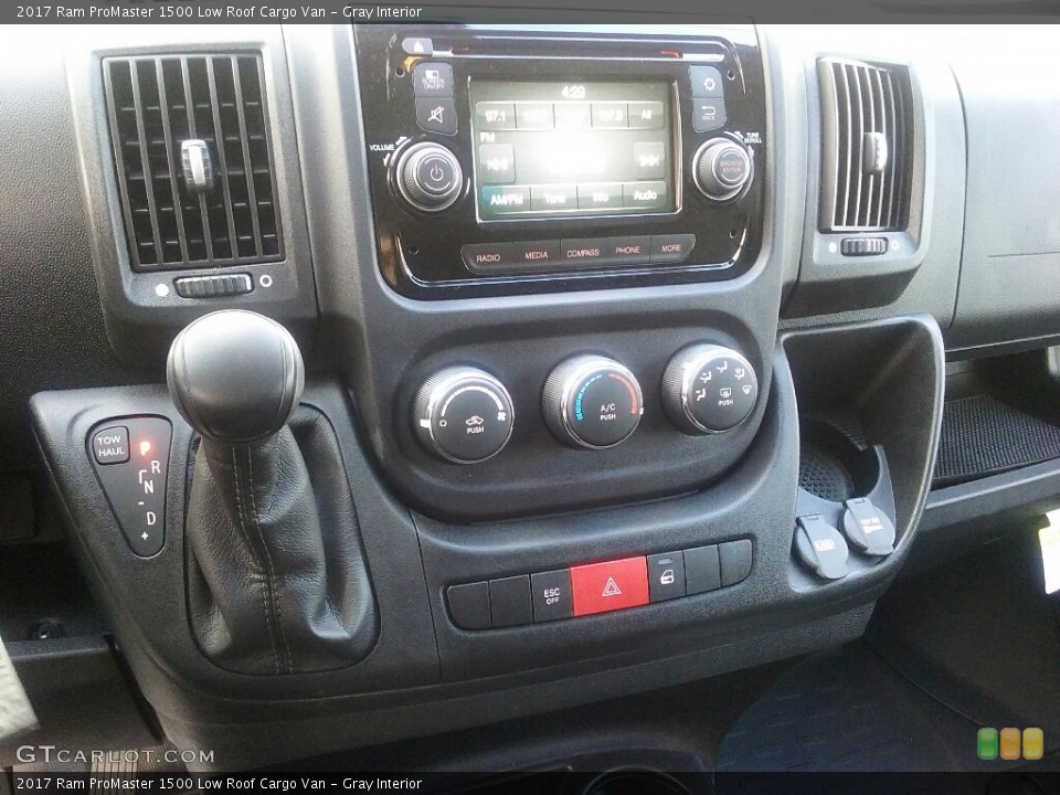 Gray Interior Controls for the 2017 Ram ProMaster 1500 Low Roof Cargo Van #116557996