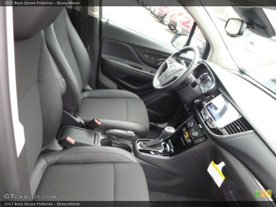 Ebony Interior Front Seat for the 2017 Buick Encore Preferred #116558899