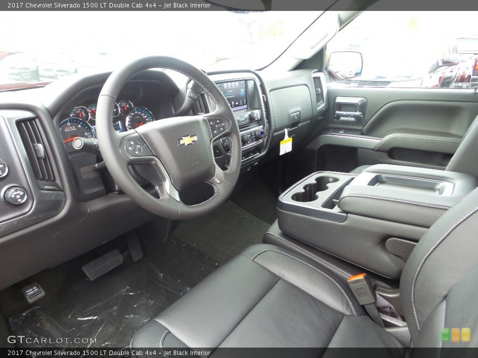 Jet Black Interior Photo for the 2017 Chevrolet Silverado 1500 LT Double Cab 4x4 #116560048