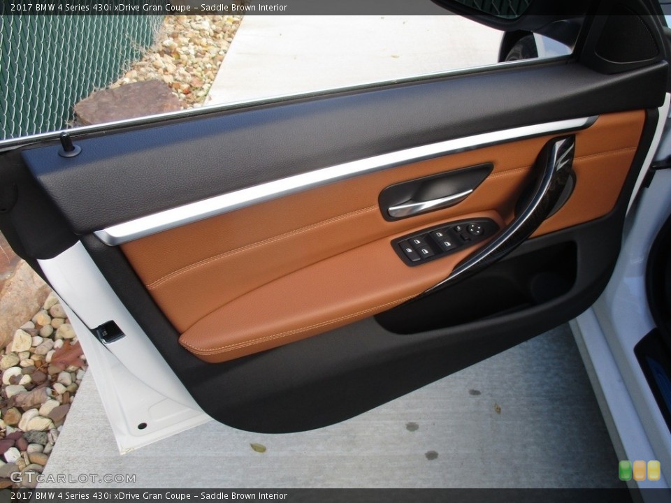 Saddle Brown Interior Door Panel for the 2017 BMW 4 Series 430i xDrive Gran Coupe #116562991