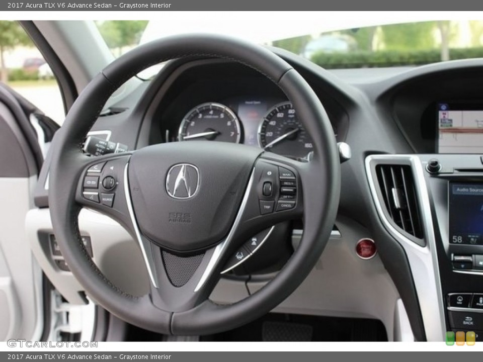 Graystone Interior Steering Wheel for the 2017 Acura TLX V6 Advance Sedan #116563159