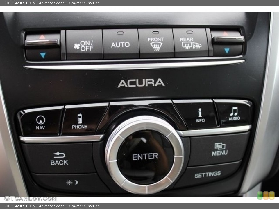 Graystone Interior Controls for the 2017 Acura TLX V6 Advance Sedan #116563251