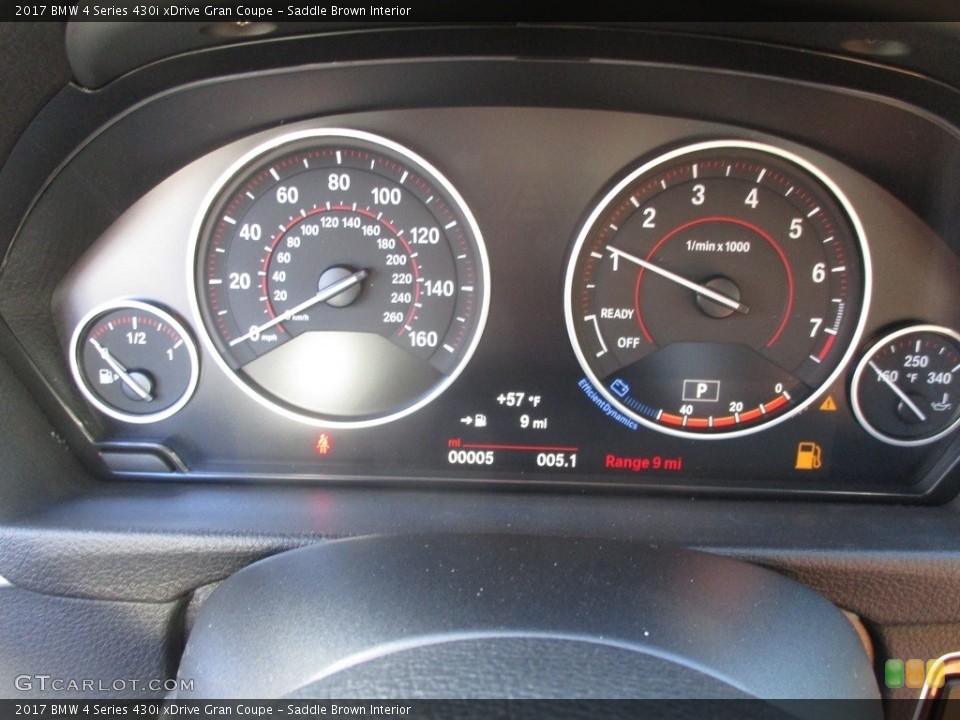Saddle Brown Interior Gauges for the 2017 BMW 4 Series 430i xDrive Gran Coupe #116563264
