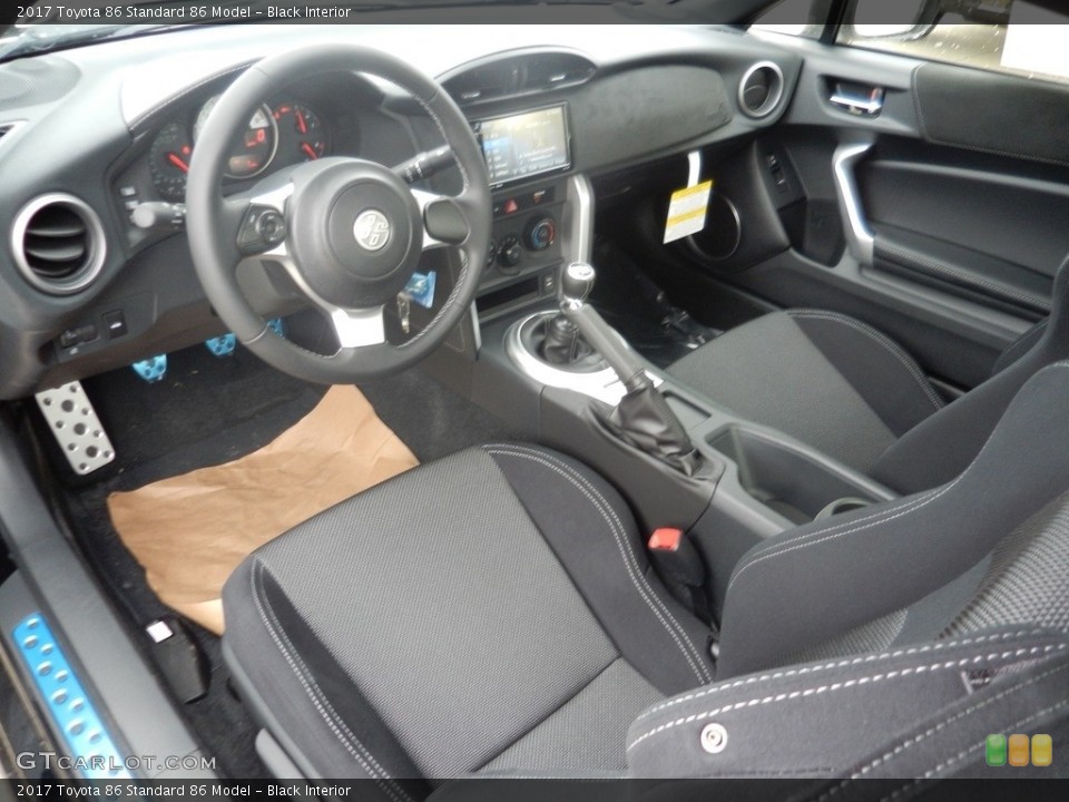 Black 2017 Toyota 86 Interiors