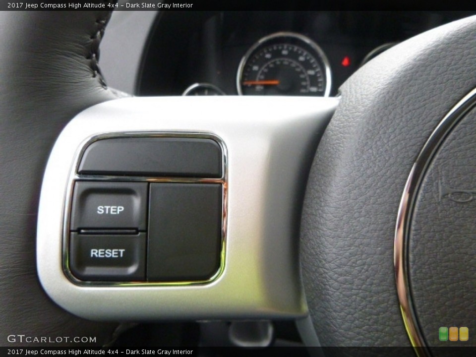 Dark Slate Gray Interior Controls for the 2017 Jeep Compass High Altitude 4x4 #116566198