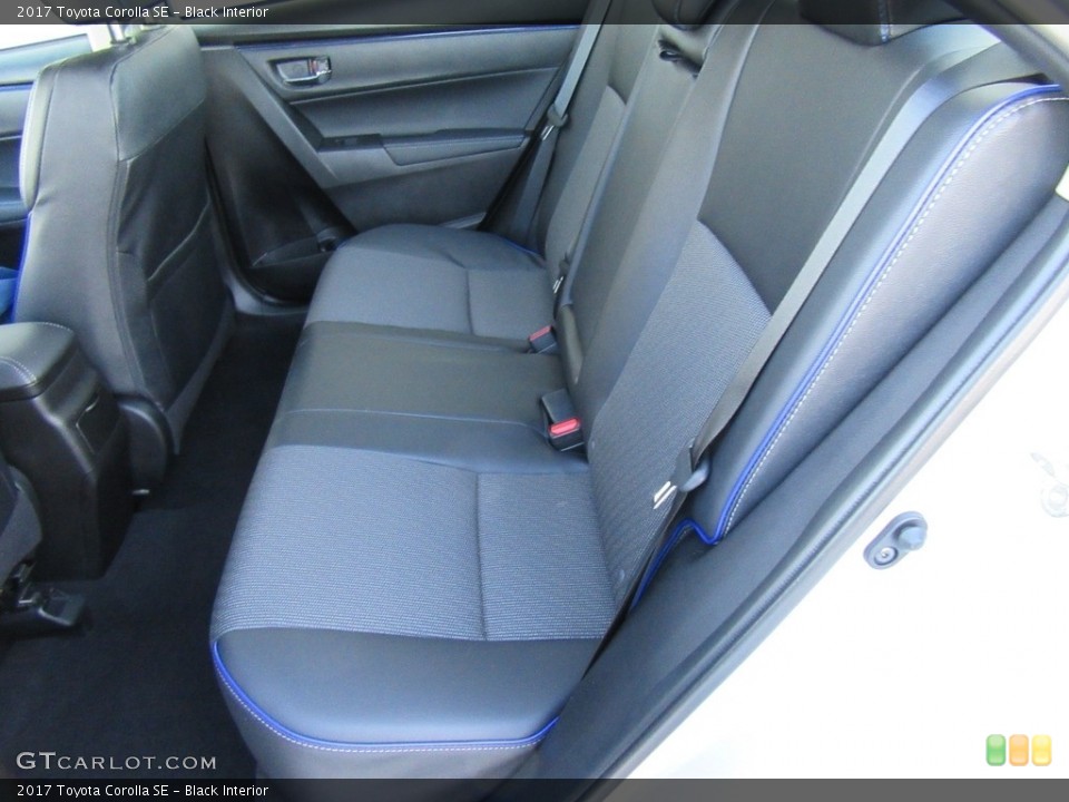 Black Interior Rear Seat for the 2017 Toyota Corolla SE #116568973