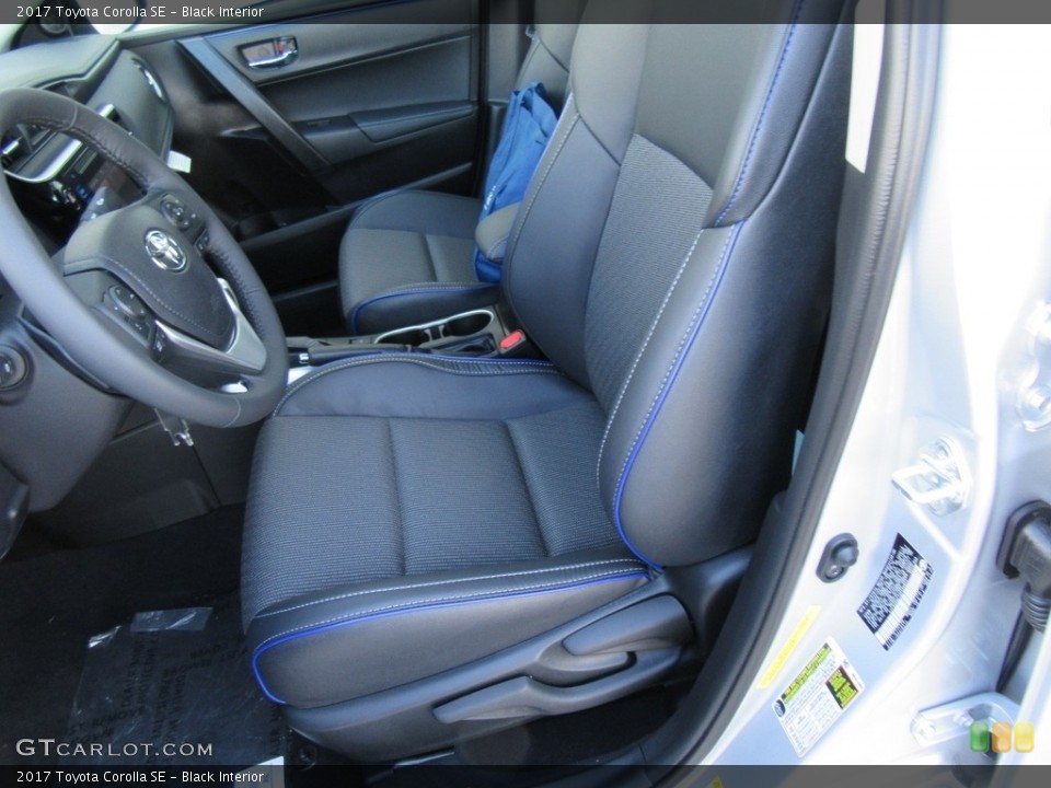 Black Interior Front Seat for the 2017 Toyota Corolla SE #116569027