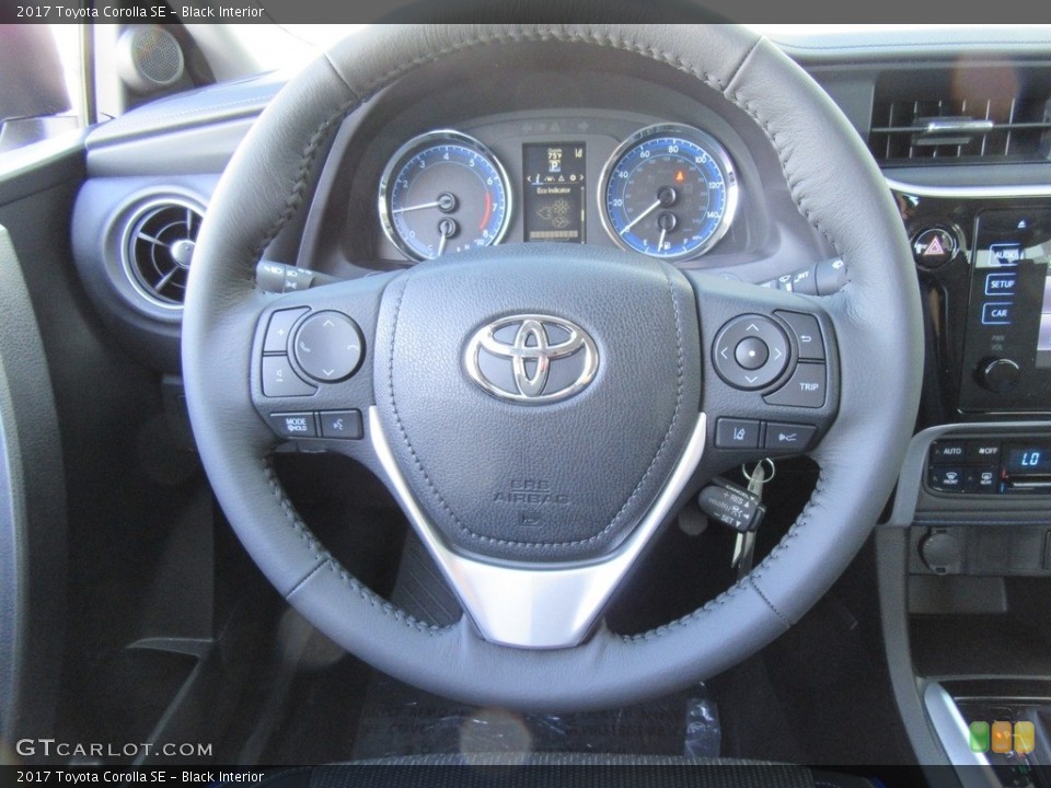 Black Interior Steering Wheel for the 2017 Toyota Corolla SE #116569141